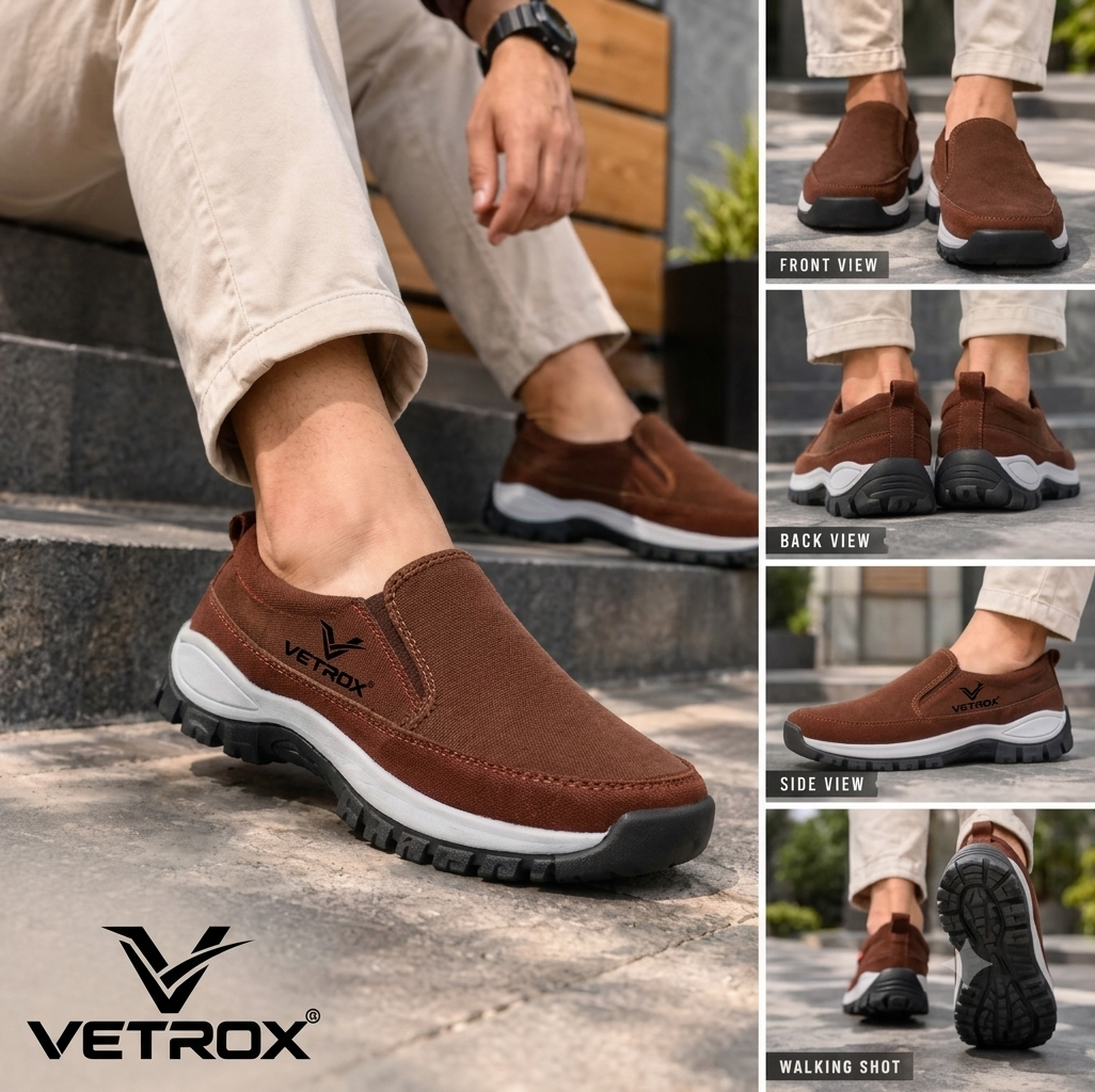 EXPORTS KING Men's Stylish Casual Slip-On Walking Shoes | Lightweight Comfort Sport Shoes for Men