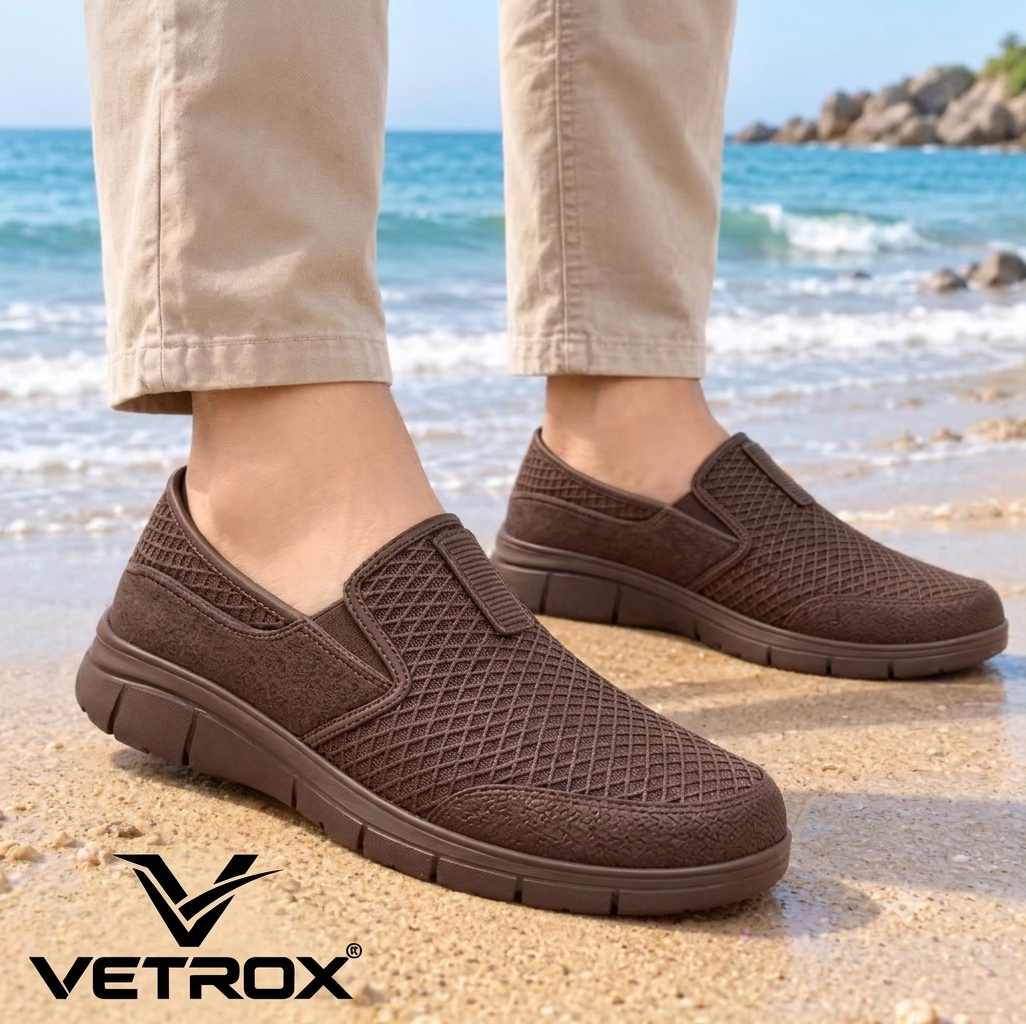 Vetrox Zone Men’s Blue & Black Slip-On Casual Shoes | 2 Pair Combo Pack